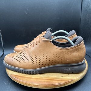 Cole Haan 2.Zerogrand Men's Size 10.5 Brown Leather C25351 Laser Wingtip Oxford